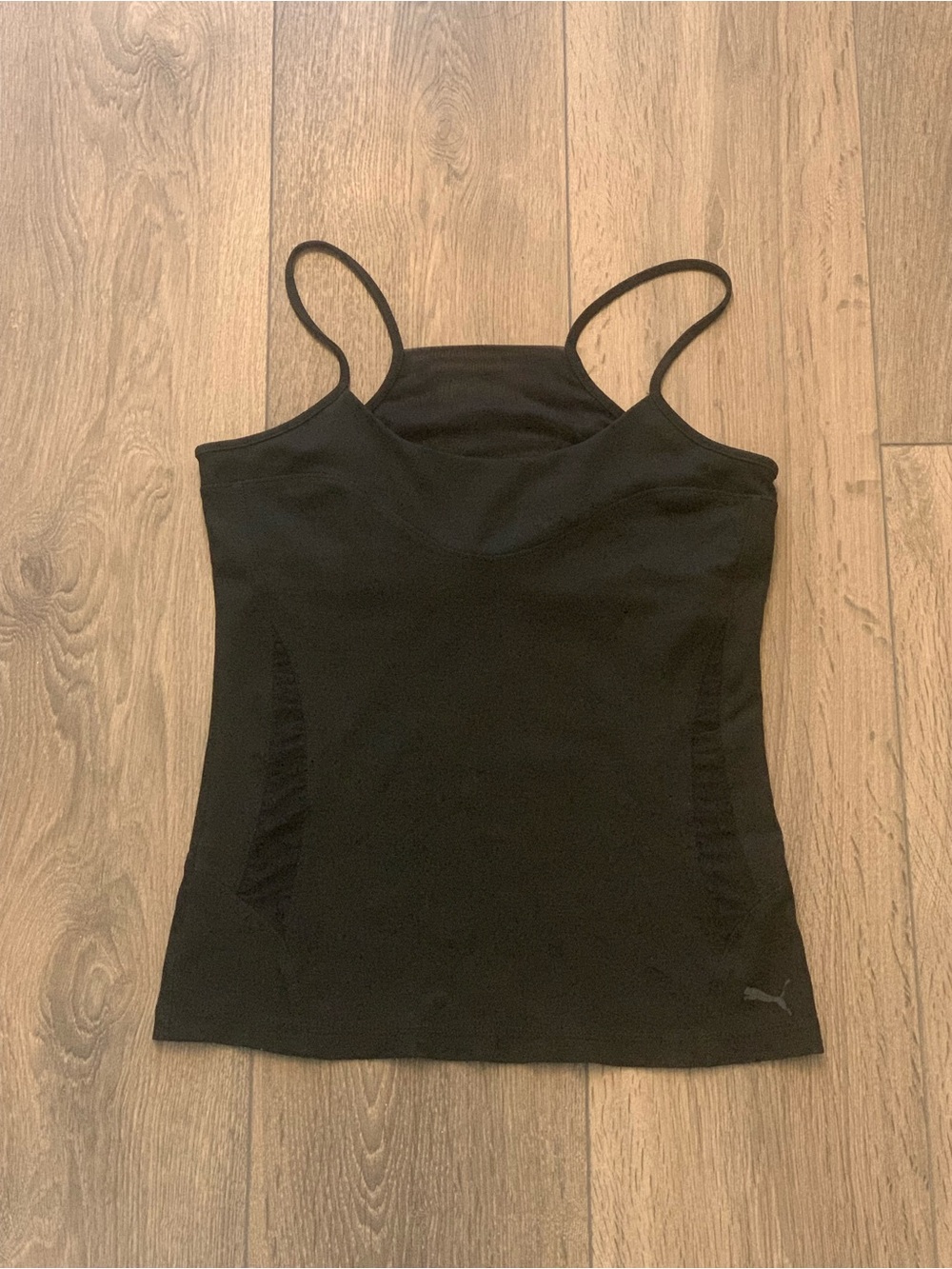 Puma Black Slim Fit Athletic Cami